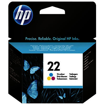 HP 22 Inkjet Cartridge, Tri-Colour, C9352AE